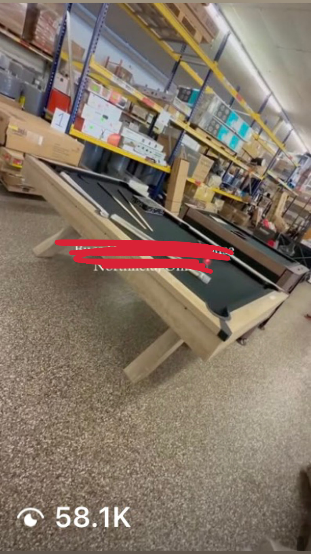 Billiards and furniture store campaign